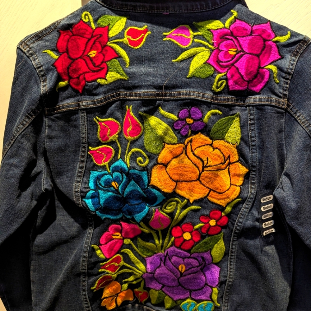 Gorgeous Embroidered Jean Jacket